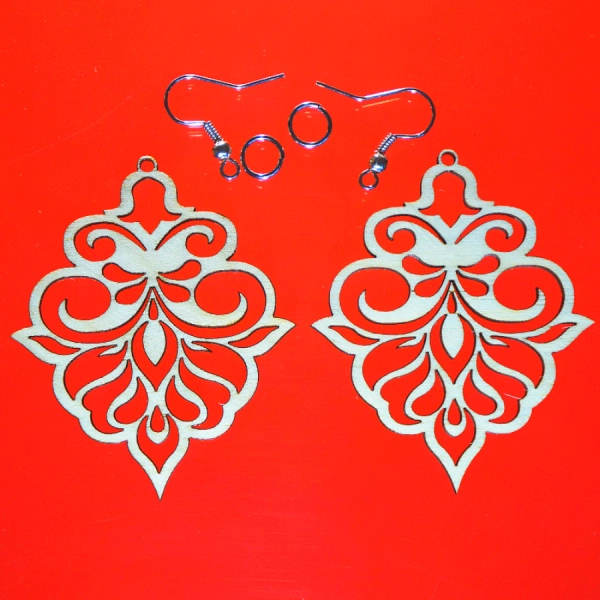 kolczyki drewniane sklep internetowy decoupage bazarek-deco