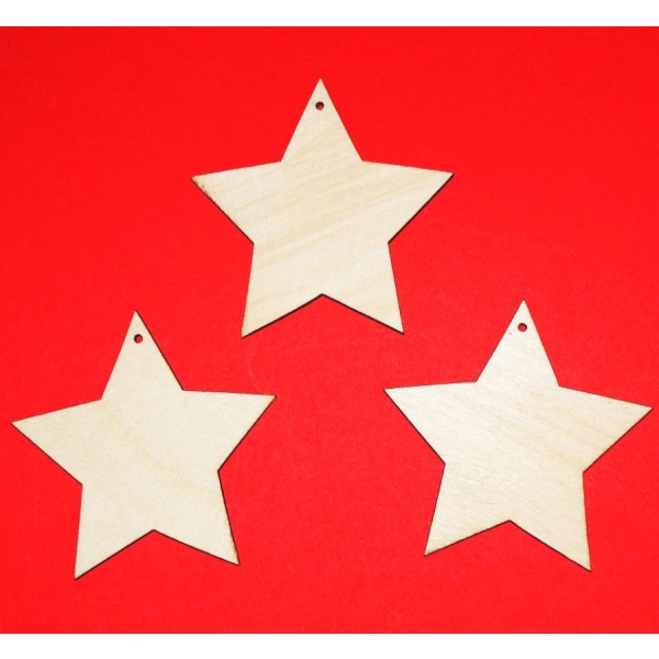 Drewniany Komplet gwiazdek "3 w 1"