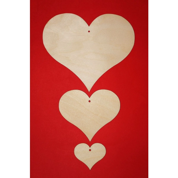 serca do decoupage, drewniane serca do zdobienia, tanie serca do decoupage,