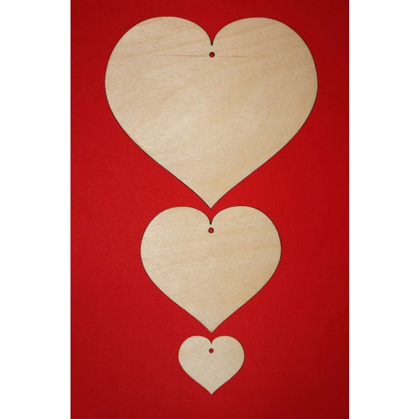serca do decoupage, drewniane serca do zdobienia, tanie serca do decoupage,