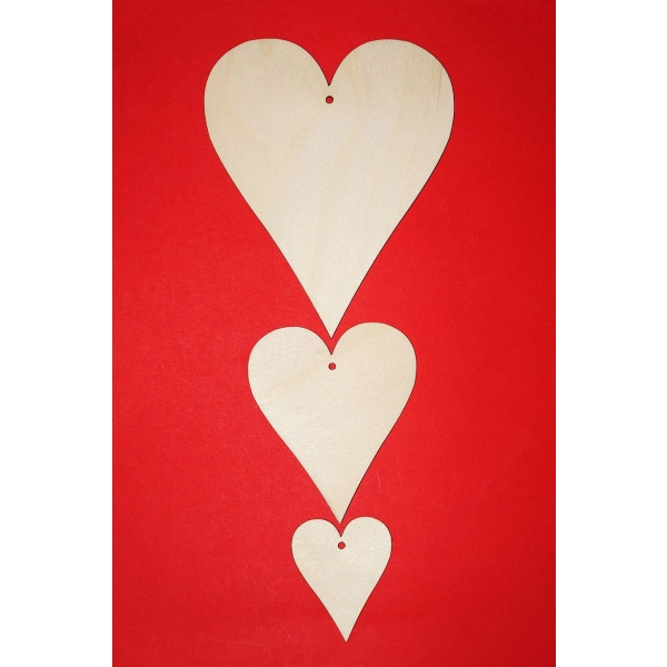 serca do decoupage, drewniane serca do zdobienia, tanie serca do decoupage,