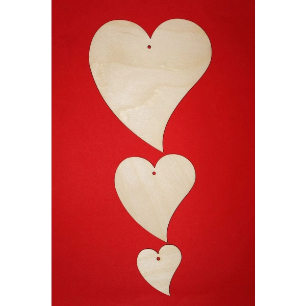 serca do decoupage, drewniane serca do zdobienia, tanie serca do decoupage,