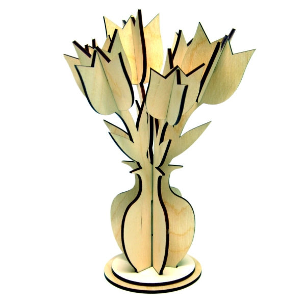 kwiaty do decoupage, drewniane kwiatki do ozdabiania, kwiatki do decoupage