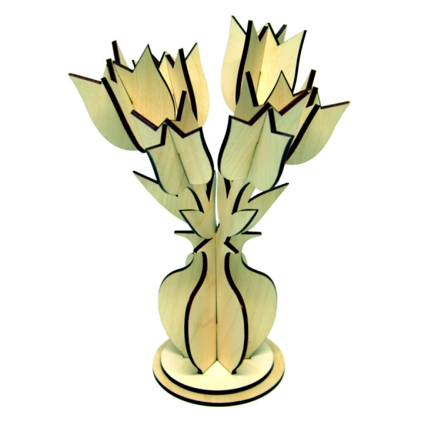 kwiaty do decoupage, drewniane kwiatki do ozdabiania, kwiatki do decoupage