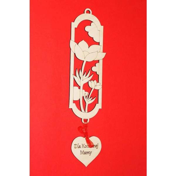 Laurka zakładka do decoupage na Dzień Mamy