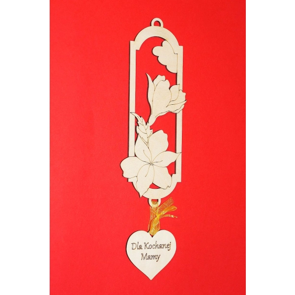 Laurka zakładka do decoupage na Dzień Mamy