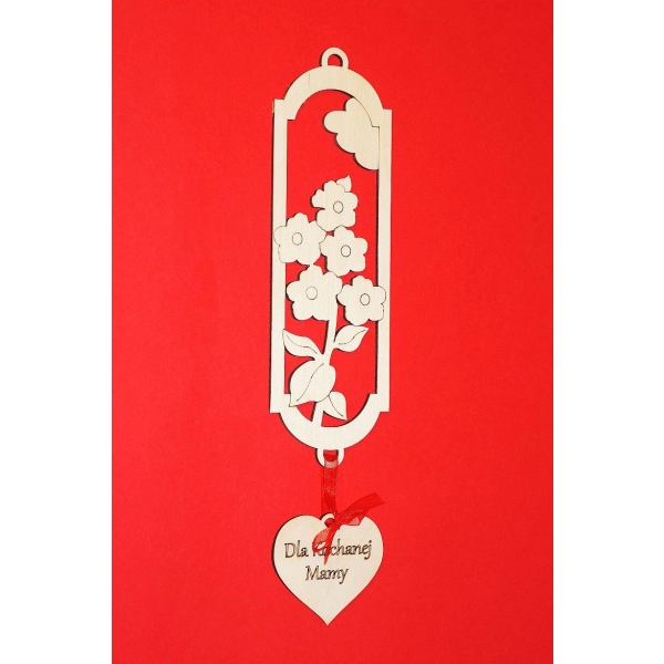 Laurka zakładka do decoupage na Dzień Mamy