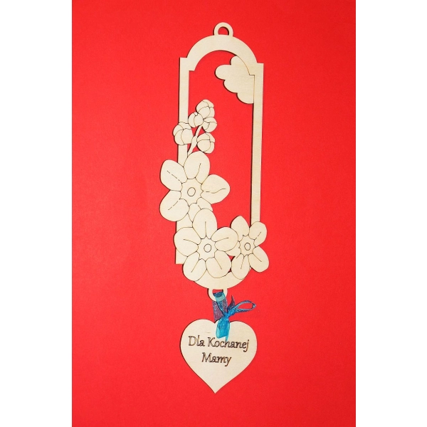 Laurka zakładka do decoupage na Dzień Mamy