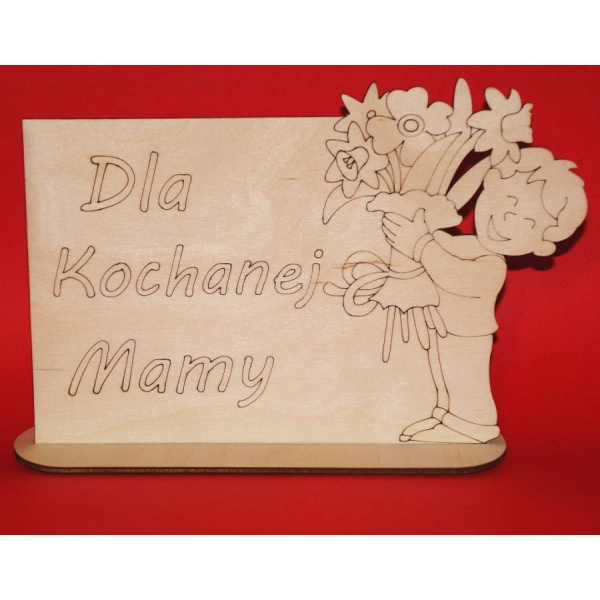 Laurka z podstawką z napisem