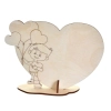 Serce laurka dla mamy, drewniana laurka, prezent dla mamy