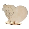 Serce laurka dla mamy, drewniana laurka, prezent dla mamy