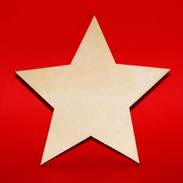 Drewniany magnes GWIAZDA do zdobienia N11
