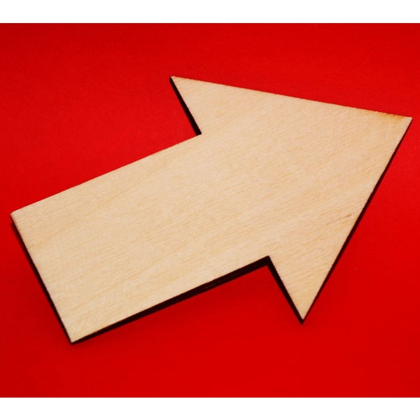 Drewniany magnes STRZAŁKA do zdobienia N14