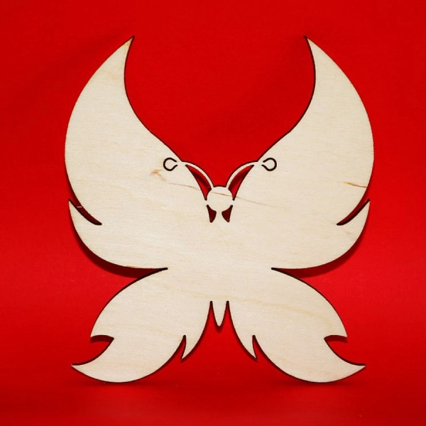 Drewniany magnes MOTYL do zdobienia N17