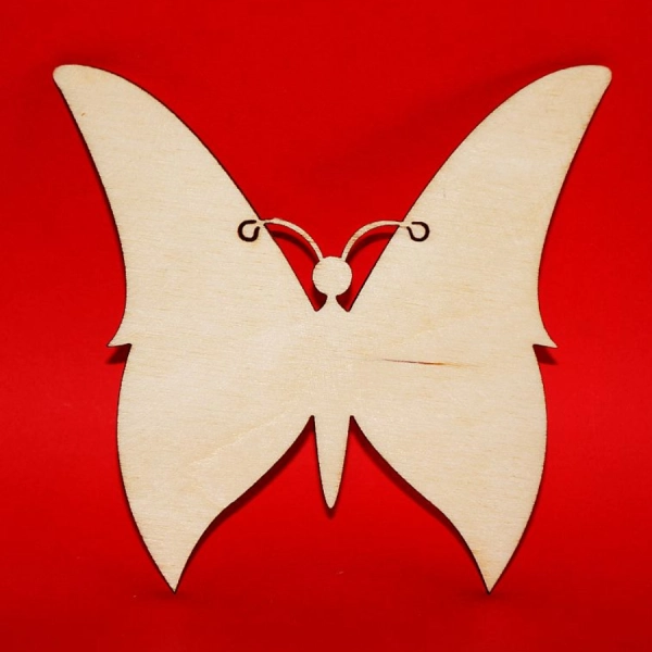 Drewniany magnes MOTYL do zdobienia N19