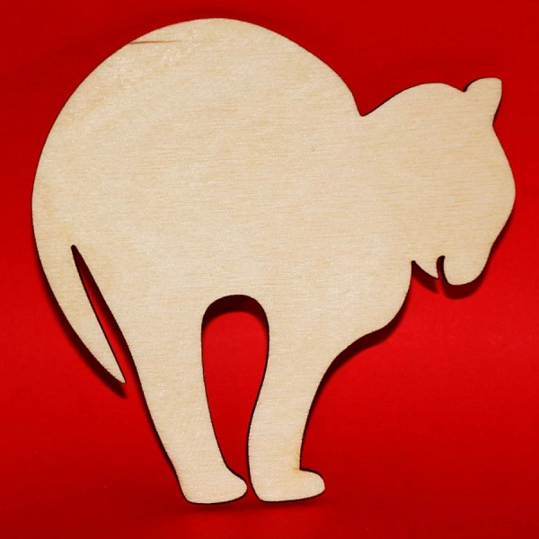 Drewniany magnes KOT do zdobienia N31