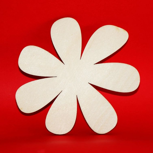 Drewniany magnes KWIATEK do zdobienia N36