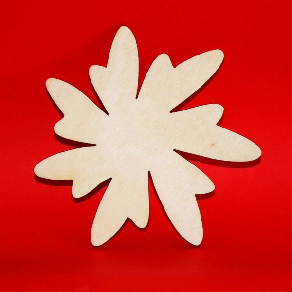 Drewniany magnes KWIATEK do zdobienia N37