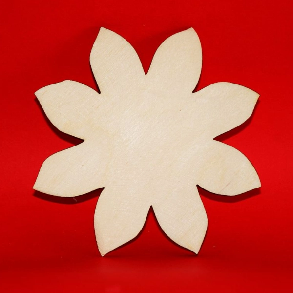 Drewniany magnes KWIATEK do zdobienia N38