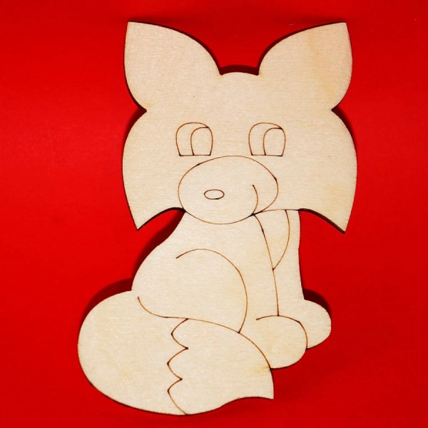 Drewniany magnes LIS do zdobienia N44