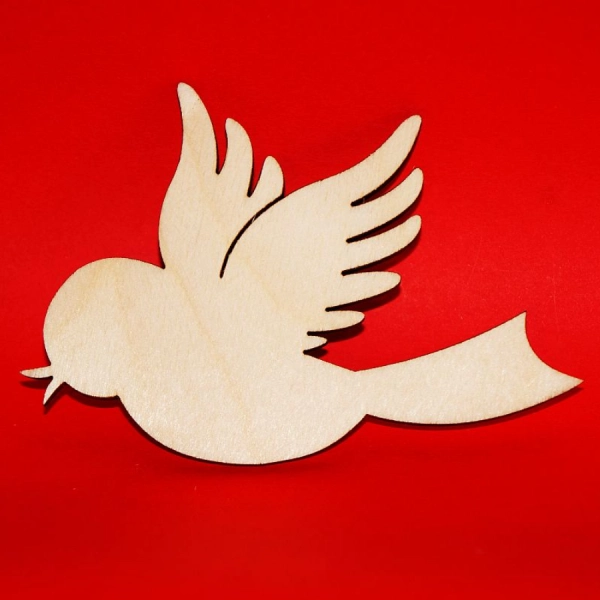 Drewniany magnes PTAK do zdobienia N49