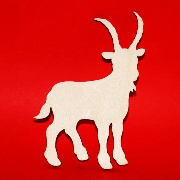 Drewniany magnes KOZA do zdobienia N55