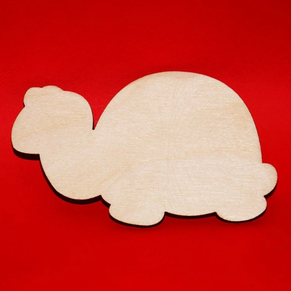 Drewniany magnes ŻÓŁW do zdobienia N60