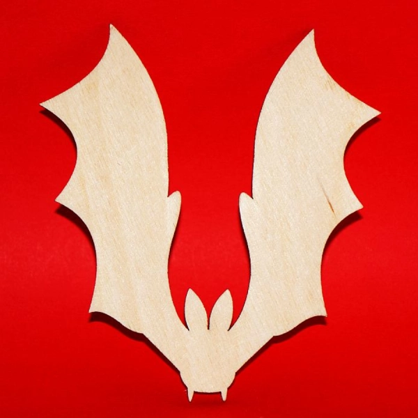 Drewniany magnes NIETOPERZ do zdobienia N65