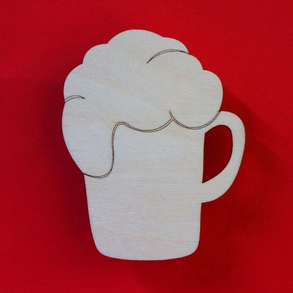 Drewniany magnes KUFEL PIWA do zdobienia N66