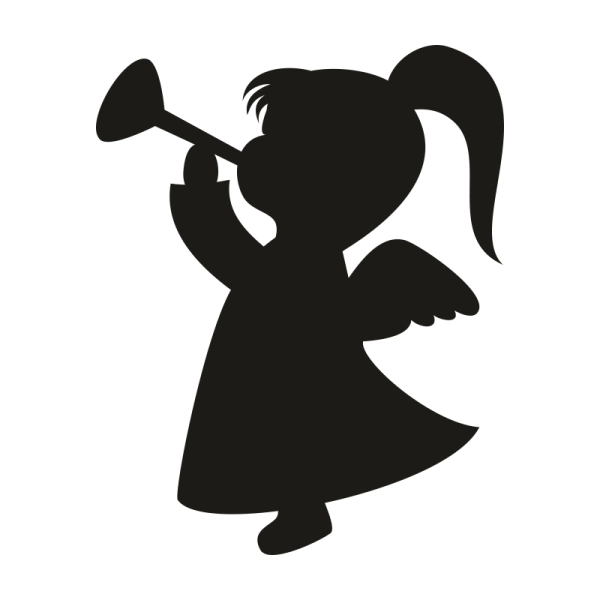 Drewniany magnes Aniołek N2