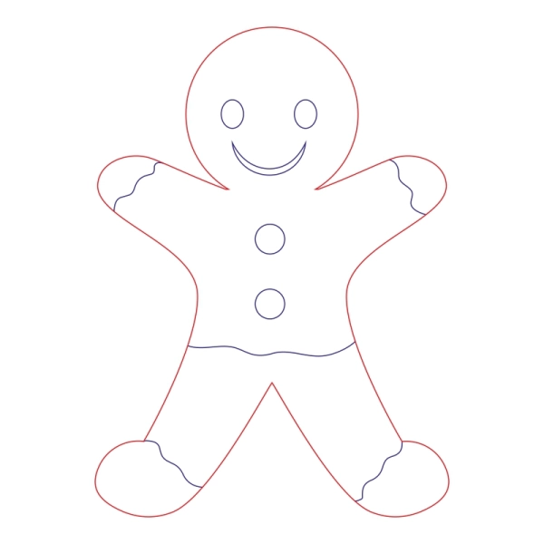 Drewniany magnes Ciastek