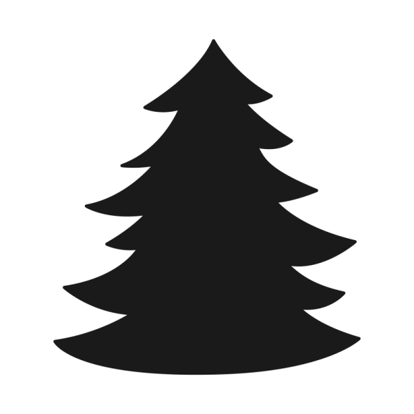 Drewniany magnes Choinka N2