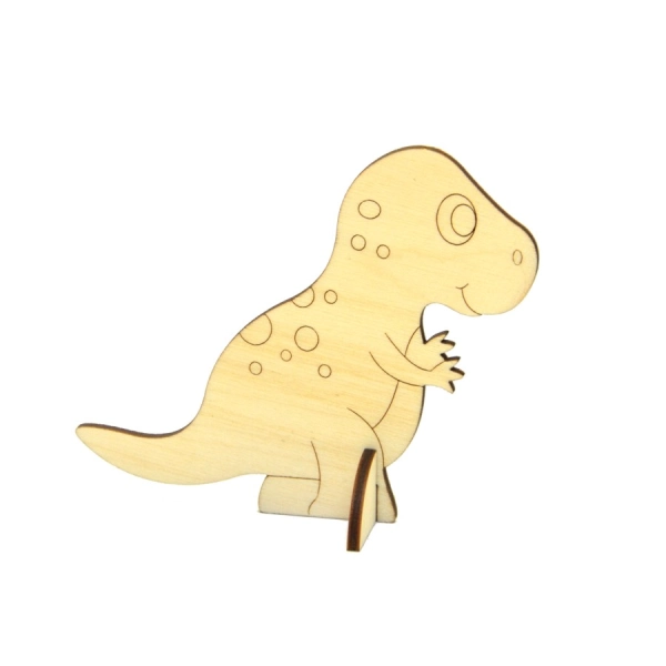 Drewniana wyspa "T-Rex"