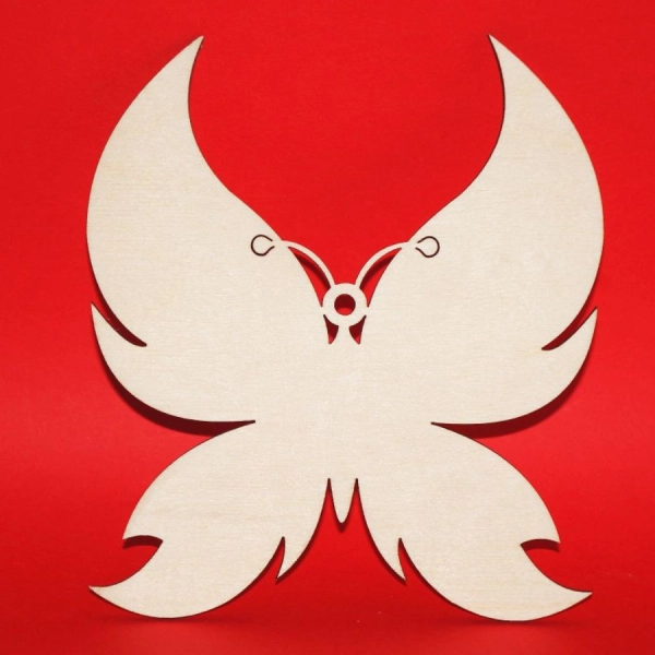 Drewniany Motyl N3 do zdobienia