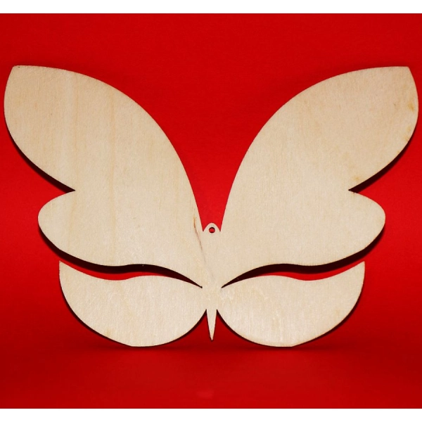 Drewniany Motyl N7 do zdobienia