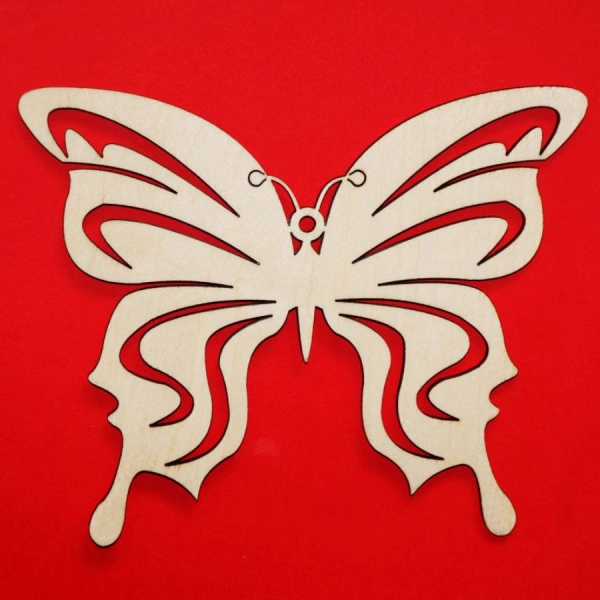 Drewniany Motyl Ażurowy N2 do zdobienia