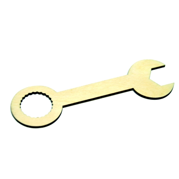 drewniany klucz płaski, klucz zabawka, drewniany płaski klucz