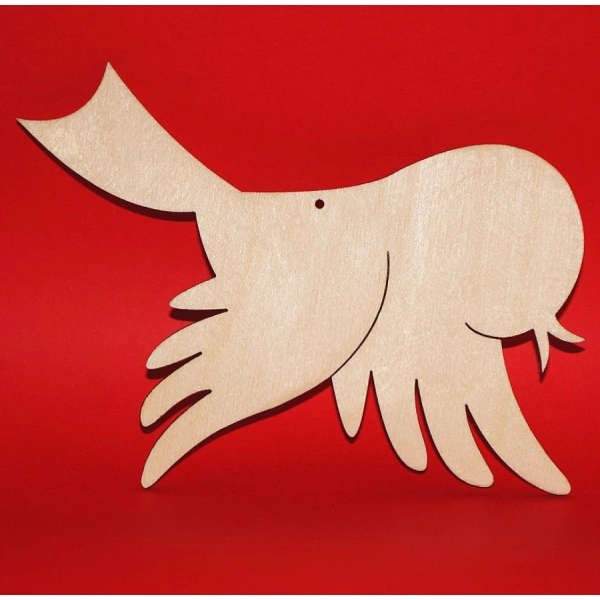 Drewniana zawieszka "Ptak N3" do zdobienia