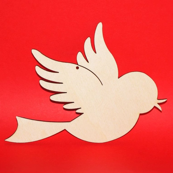 Drewniana zawieszka "Ptak N5" do zdobienia