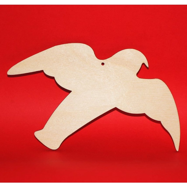 Drewniana zawieszka "Ptak N6" do zdobienia
