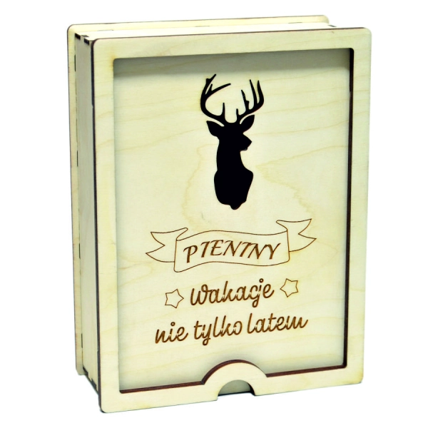 drewniane pudełko z grawerem na zamówienie