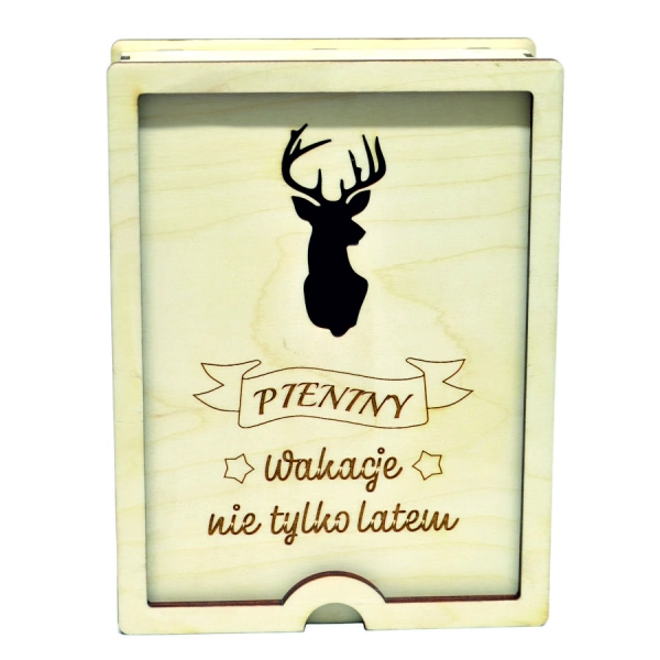 drewniane pudełko z grawerem na zamówienie