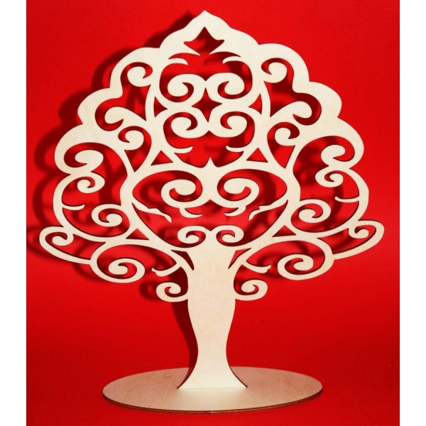 Drewniane drzewko na biżuterie