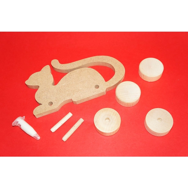 Zabawka na kółkach MDF 