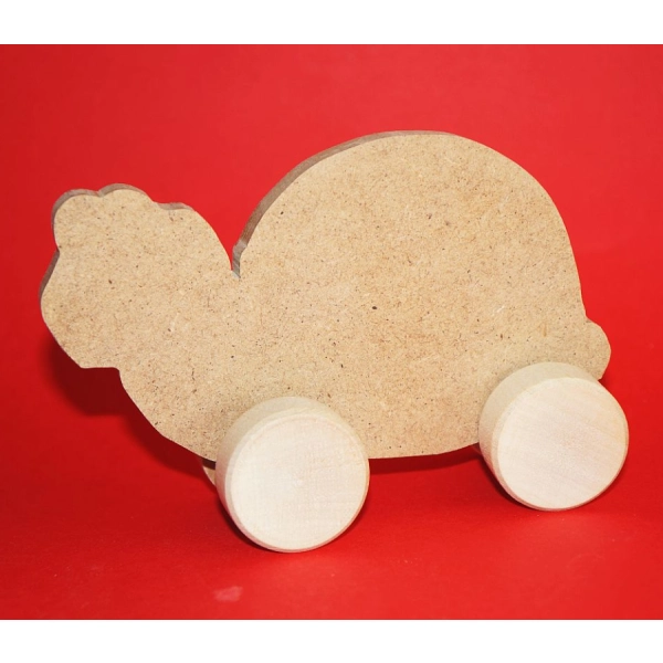 Zabawka na kółkach MDF "Żółw"