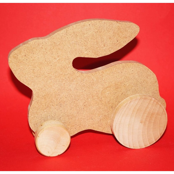 Zabawka na kółkach MDF "Zając"