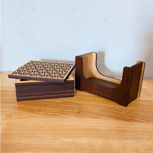 Zestaw 6 podkładek ze stojakiem N17