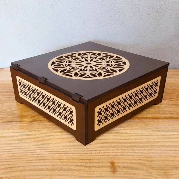 Zestaw 6 podkładek pod naczynia zimne i gorące 18cm + pudełko ozdobne