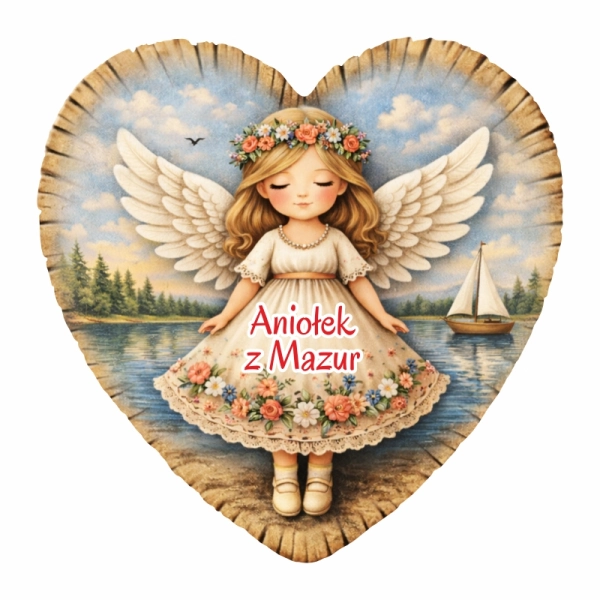 Drewniany Aniołek - kolor N13