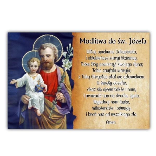 magnesy religijne na kolędę ze świętym Józefem